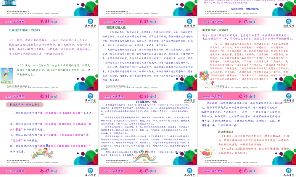 第十一讲 段落大意与文章内容（上）.ppt