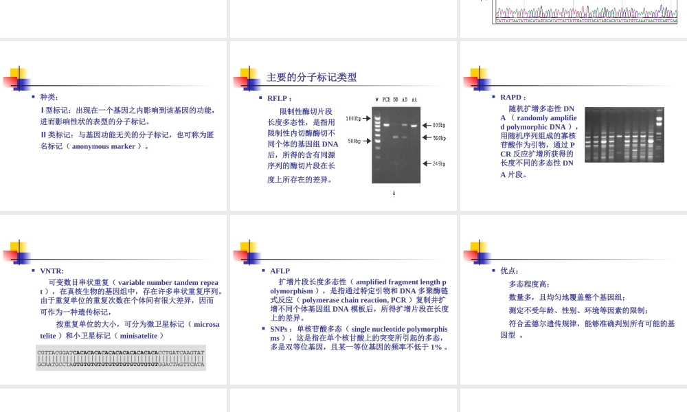 第十章 分子遗传标记应用.ppt