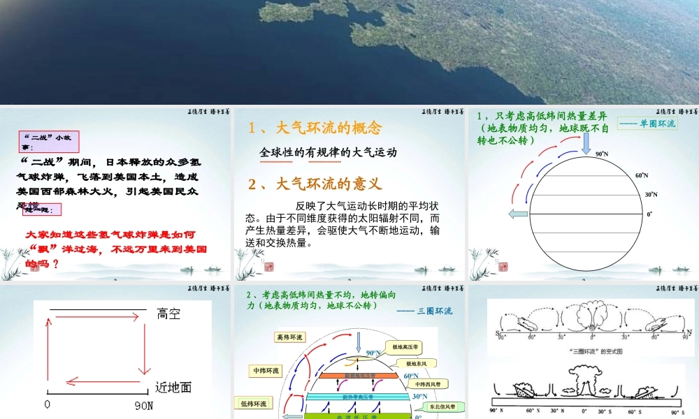 第四课时：气压带风带的形成.ppt