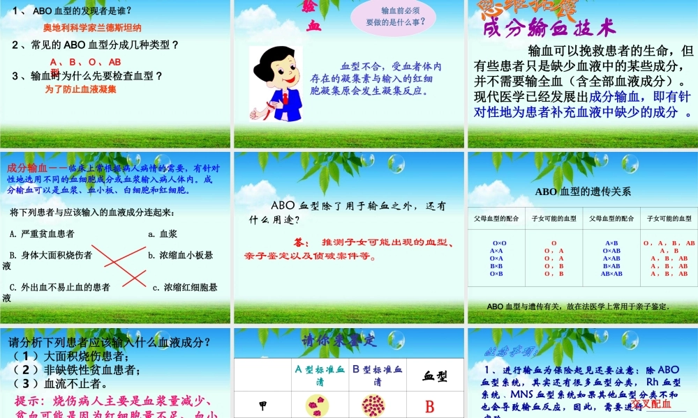 第四节---输血与血型.ppt