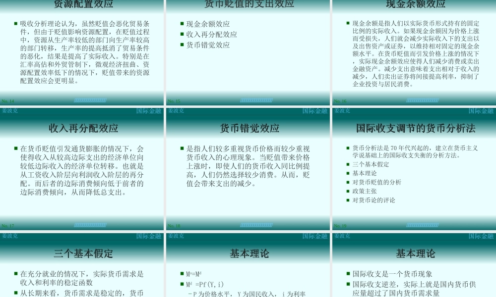 第五讲：国际收支调节理论(1).ppt