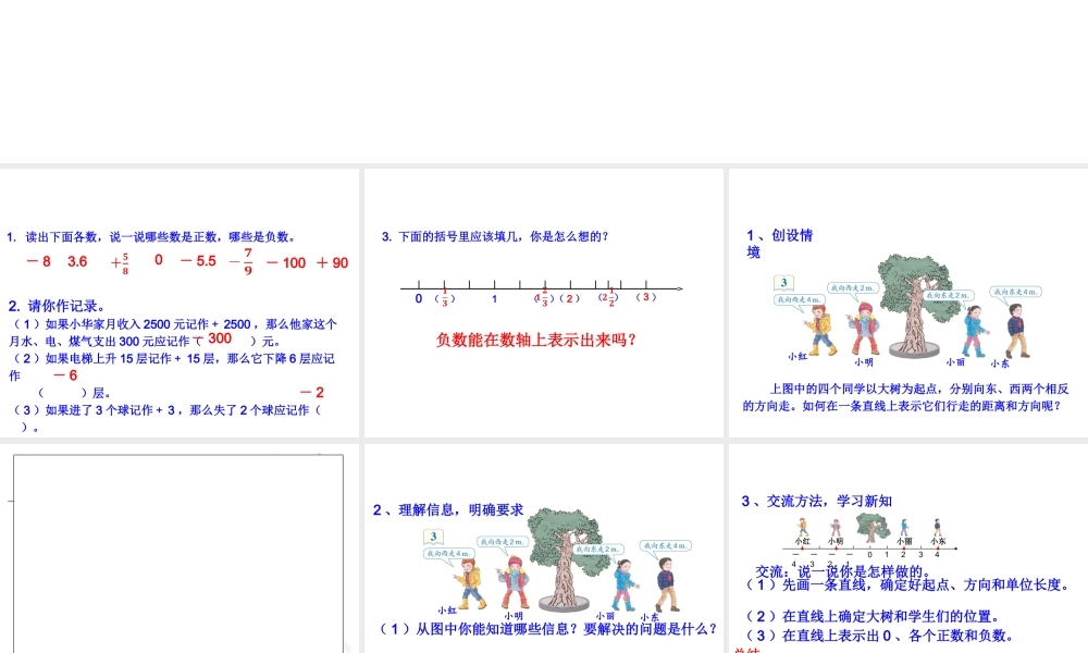 第一单元：负　数.ppt