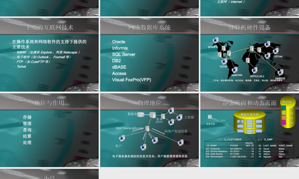 第一讲电子商务数据库技术.ppt