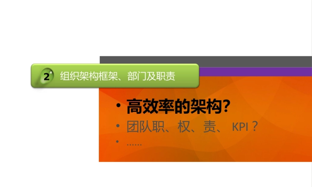 电子商务运营架构职责及KPI.ppt