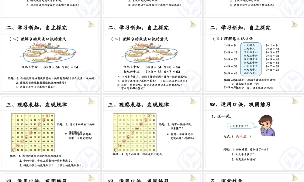 二上：9的乘法口诀.ppt.ppt