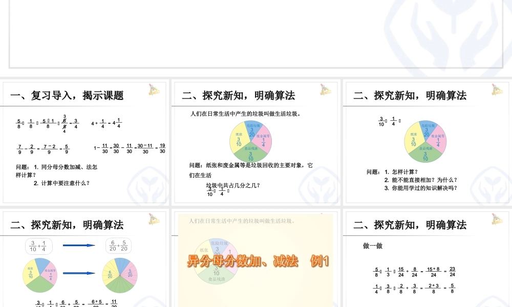 分数加减法异分母分数加减法.ppt