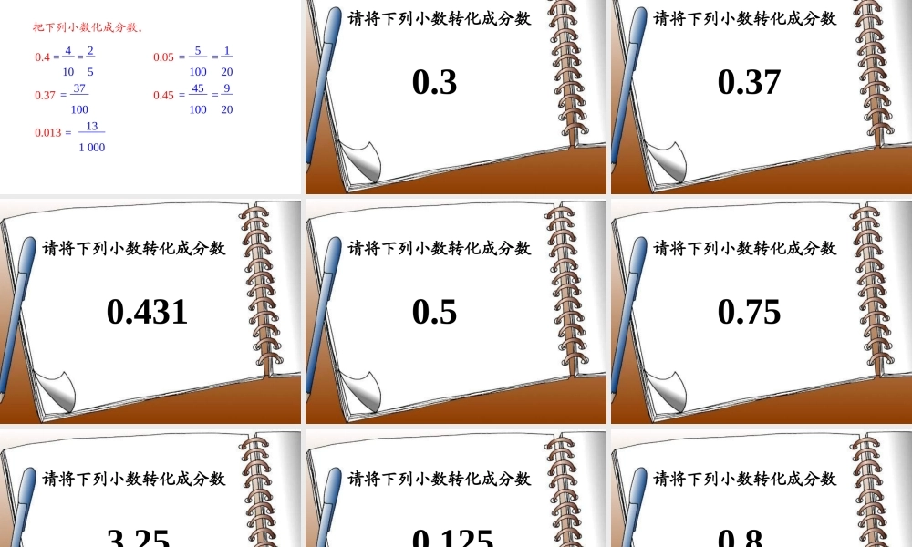 分数与小数的互化课件.ppt