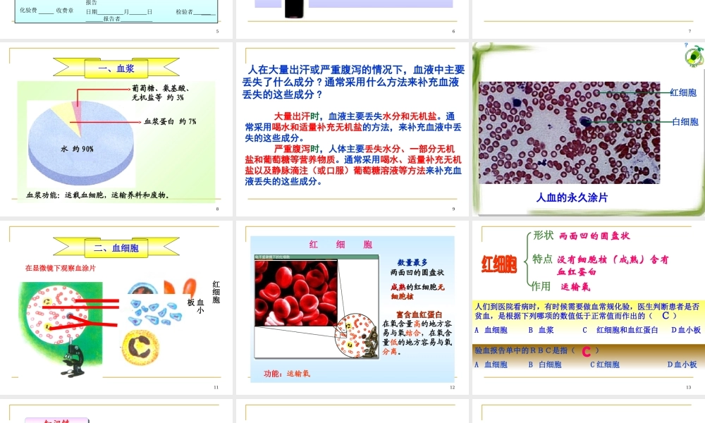 流动的组织——血液 (1).ppt