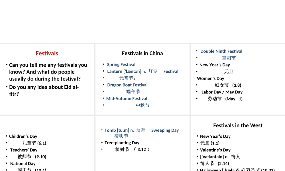 六年级下册英语课件-小升初英语知识点专项复习_专题六_交际用语_节日课件 全国通用(共22张PPT)(1).ppt