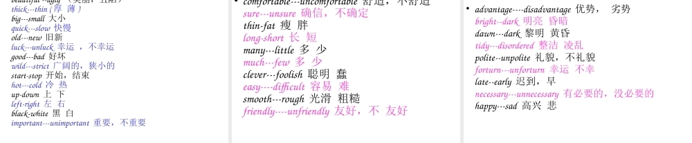 六年级下册英语课件-小升初英语知识点专项复习专题二_词类_形容词课件 全国通用(共16张PPT)(1).ppt