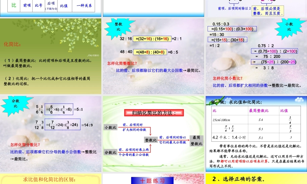 六年级下第六单元比课件.ppt