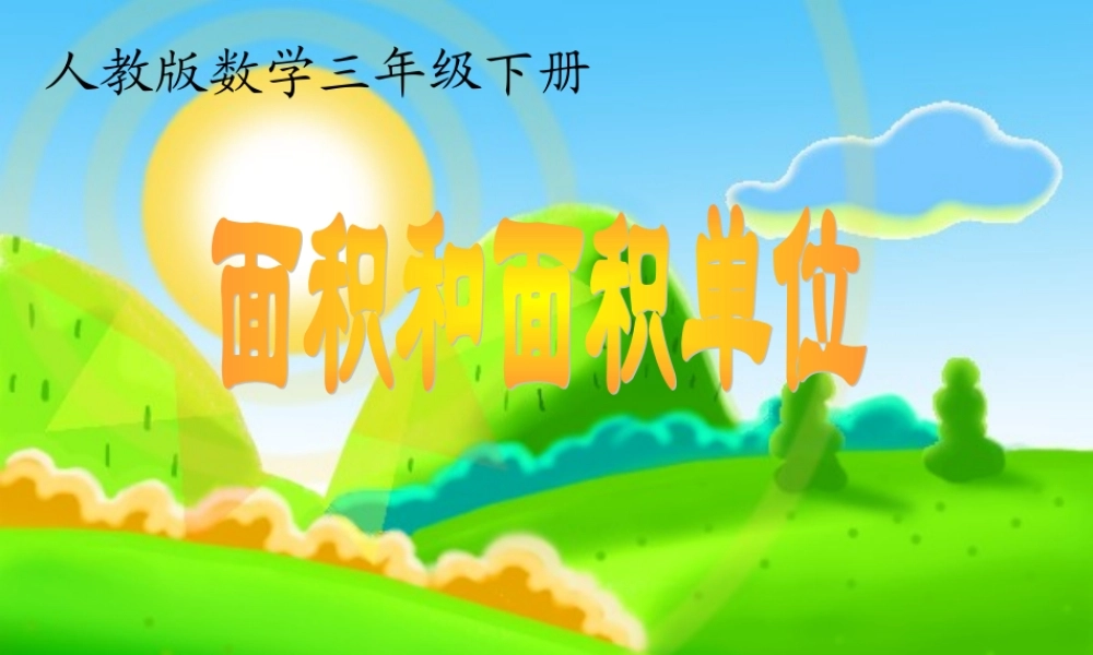 面积和面积单位.ppt