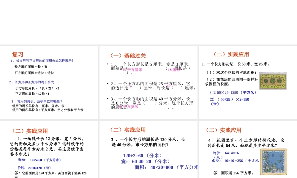 面积和面积单位的计算.ppt
