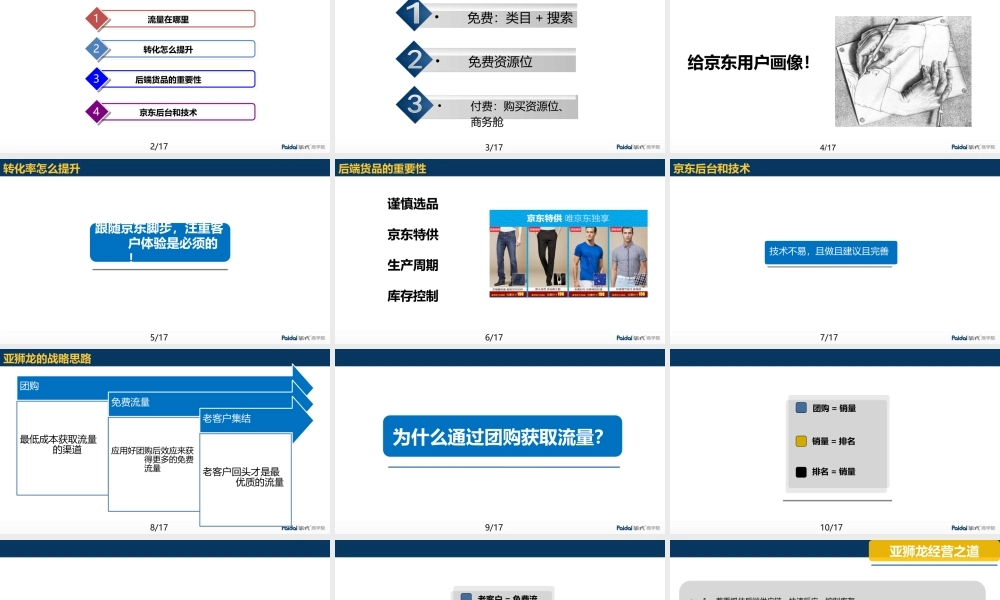派代商学院亚狮龙杨滔分享京东运营之道.ppt
