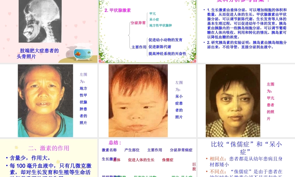 七年级生物第四节激素调节课件人教版.ppt