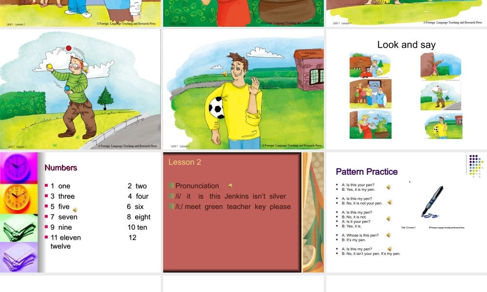 青少版_新概念1A_Unit_1（共20页）.ppt