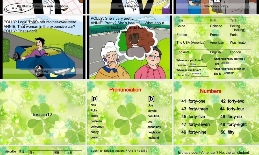 青少版_新概念1A_Unit_6（共17页）.ppt