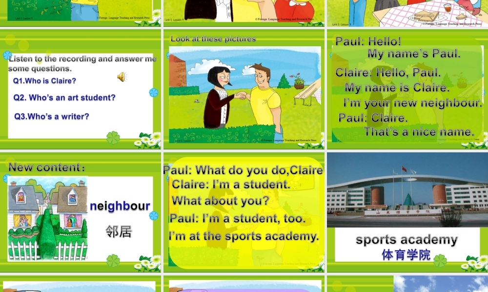 青少版_新概念1A_Unit_5_lesson9（共28页）.ppt