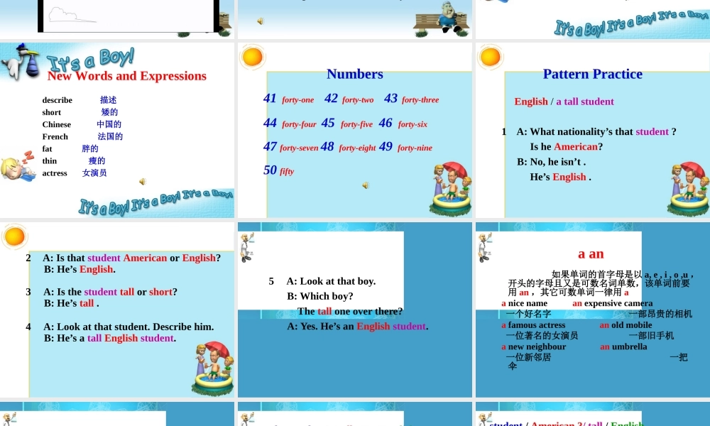 青少版_新概念1A_Unit_6（共18页）.ppt