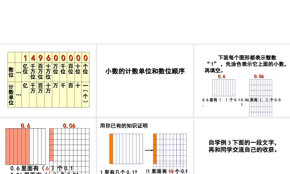 人教版四年级下册（2013版）4 小数的意义和性质小数的意义和读写法课件.ppt