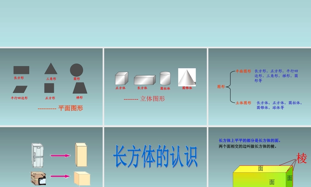 人教版数学五年级下册长方体的认识课件.ppt