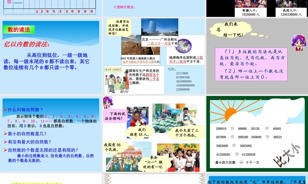 人教版数学四年级上册总复习课件.ppt