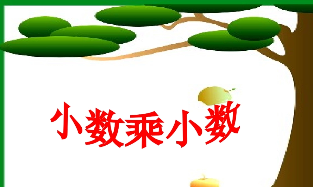 人教小学五年级数学上册《小数乘小数》课件.ppt