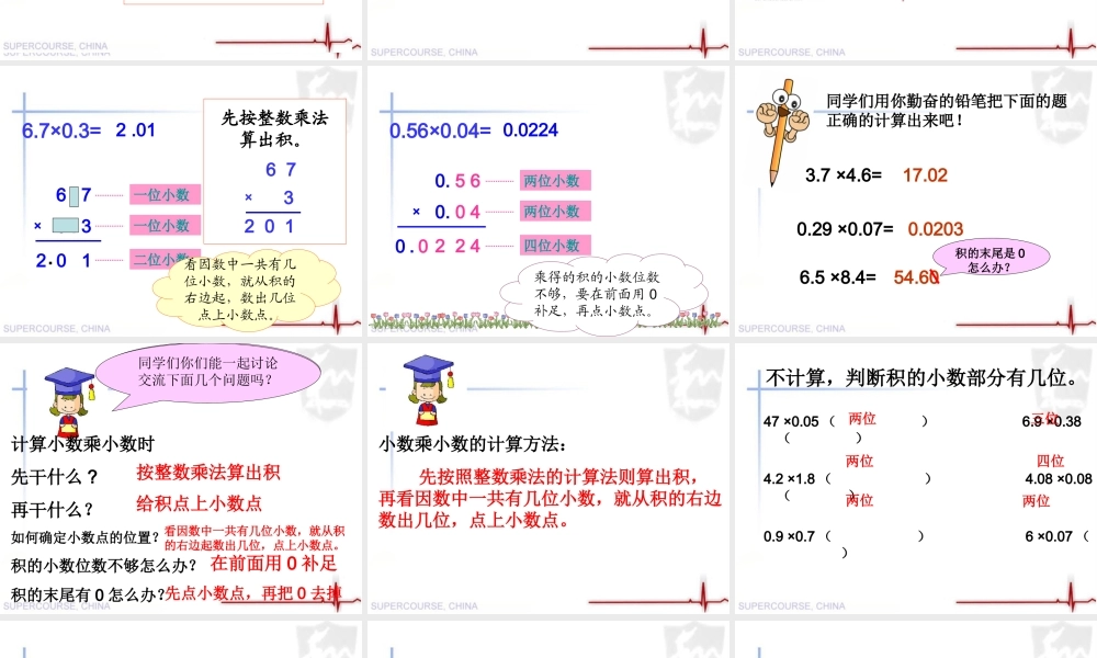 人教小学五年级数学上册《小数乘小数》课件.ppt
