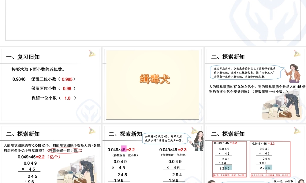 人教新课标五上第一单元积的近似数课件.ppt