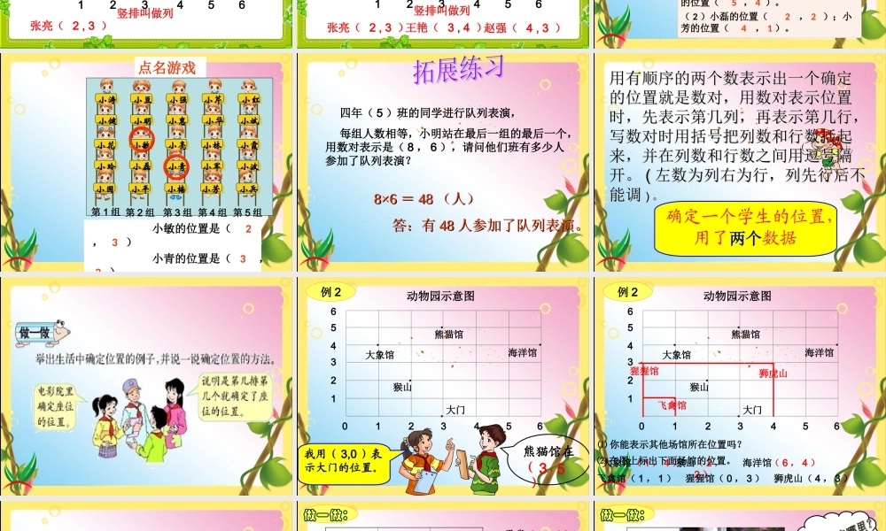 人教新课标五年级数学上册第二单元第一课位置.ppt