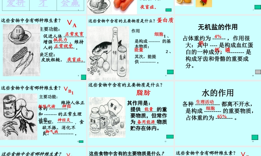 食物中的营养物质1.ppt