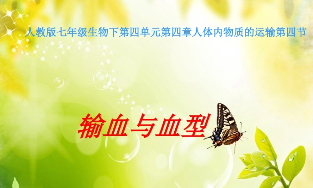 输血与血型课件.ppt