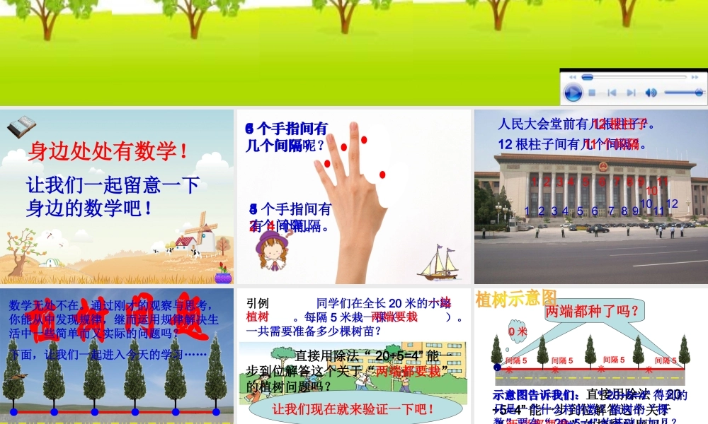 数学广角《植树问题_第1课时》 课件.ppt