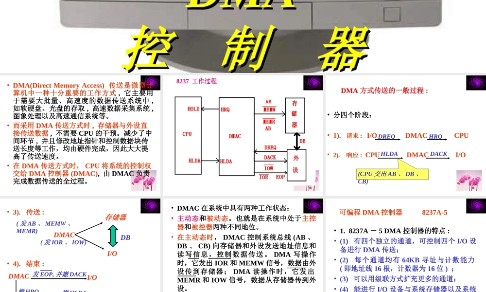 四川大学电子信息学院微机原理ppt-10DMA.ppt