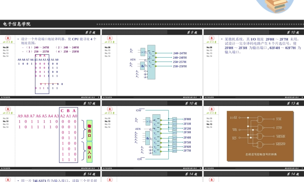 四川大学电子信息学院微机原理与接口技术何小海严华版习题解答-第6章.ppt