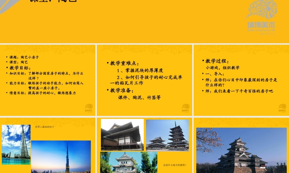 陶气小泥 小房子.ppt