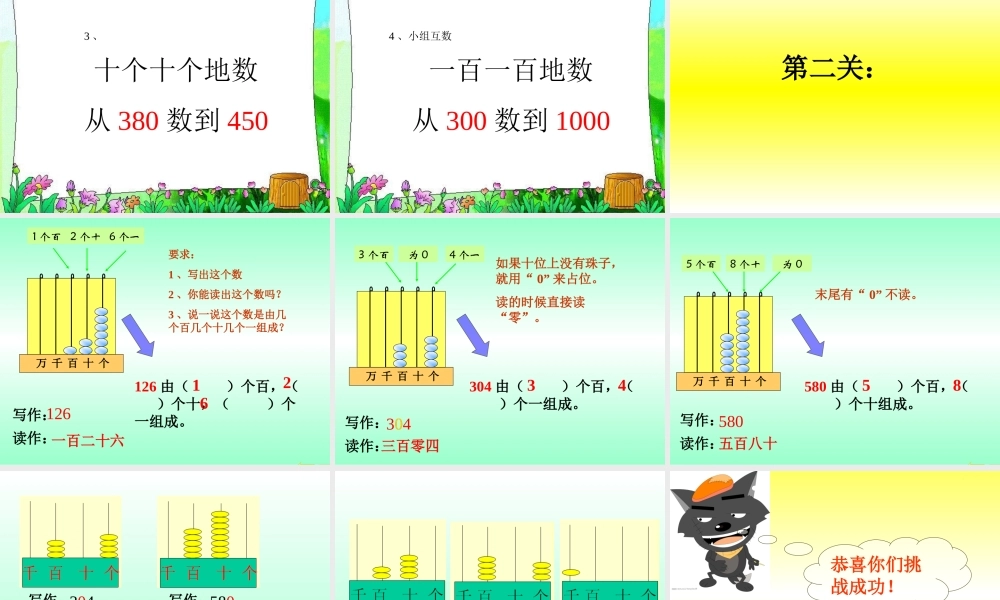 万以内数的认识人教版二年级数学下册.ppt