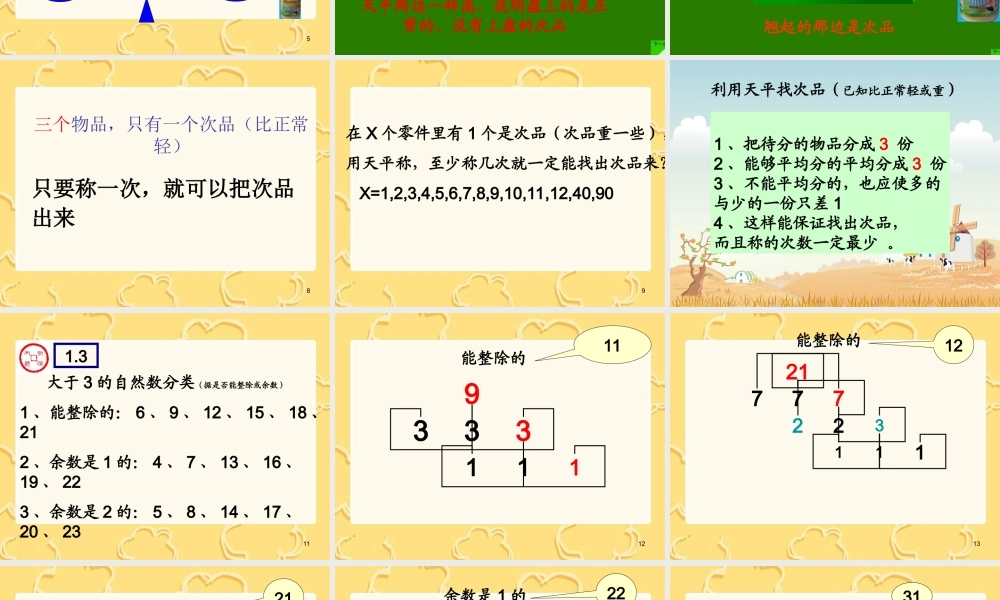 五下_数学_找次品新课课件.ppt