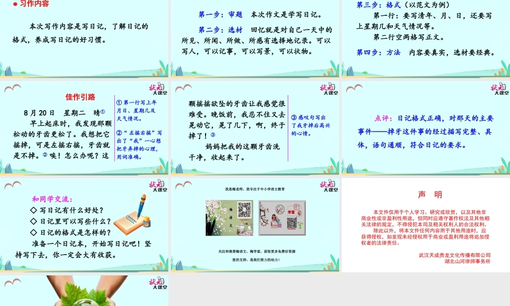 习作 写日记.ppt