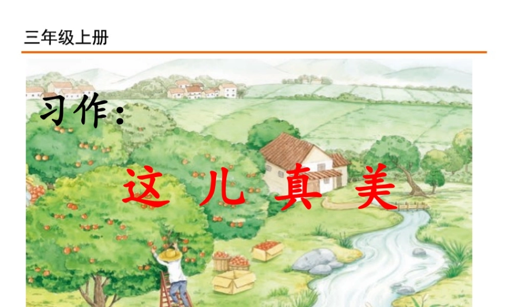习作：这儿真美.ppt