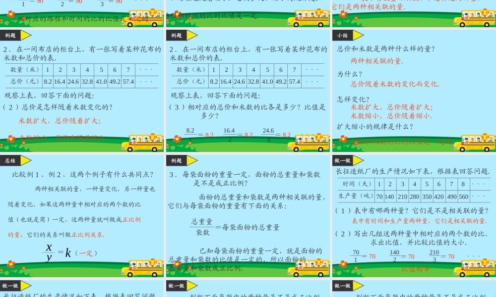 小学数学课件-正比例.ppt