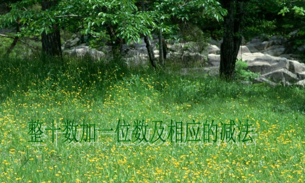 小学一年级下册整十数加一位数及相应的减法(超有用).ppt