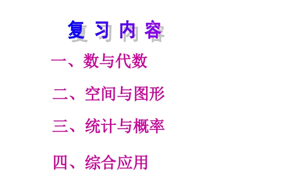 小学数学六年级毕业总复习.ppt