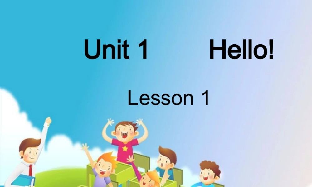 新概念英语青少版入门 A_Unit_1（共37页）.ppt