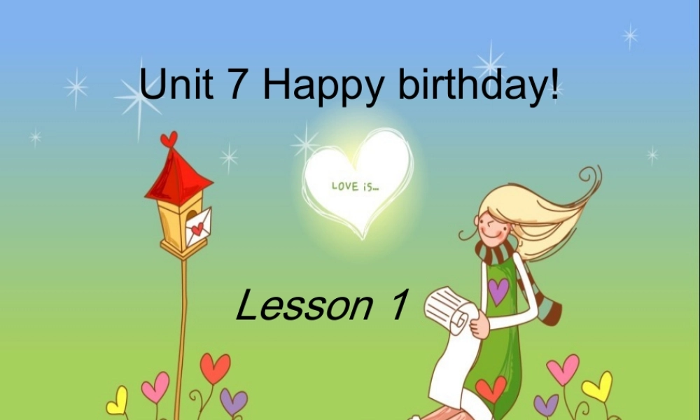 新概念英语青少版入门 A_Unit_7（共14页） (2).ppt