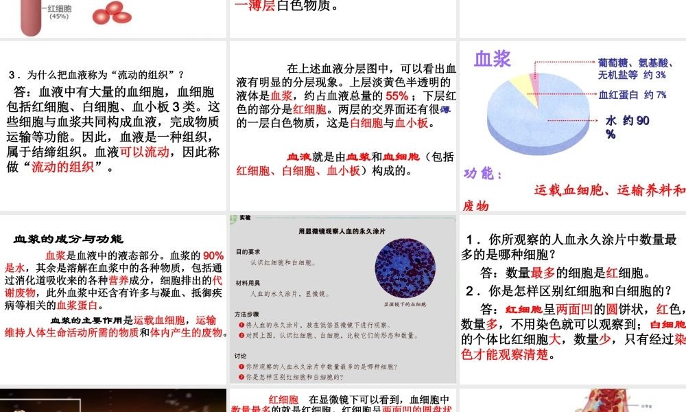 新教材-流动的组织血液-佛山谢永红.ppt