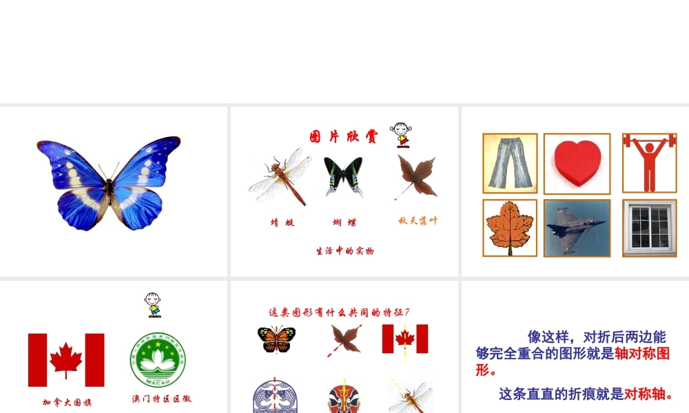 新人教版二年级数学上册：5.2《轴对称图形》ppt课件.ppt