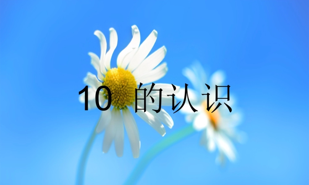 一年级上册数学小学数学PPT课件《10的认识1》.ppt