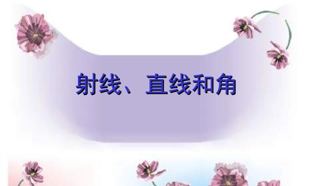 直线射线和角.ppt