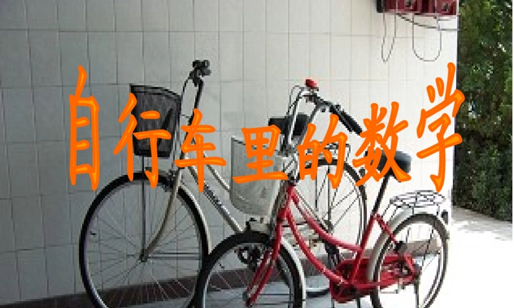自行车里的数学(六年级)1.ppt